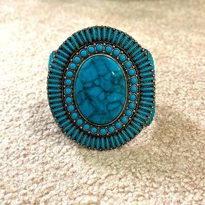 Large turquoise cuff